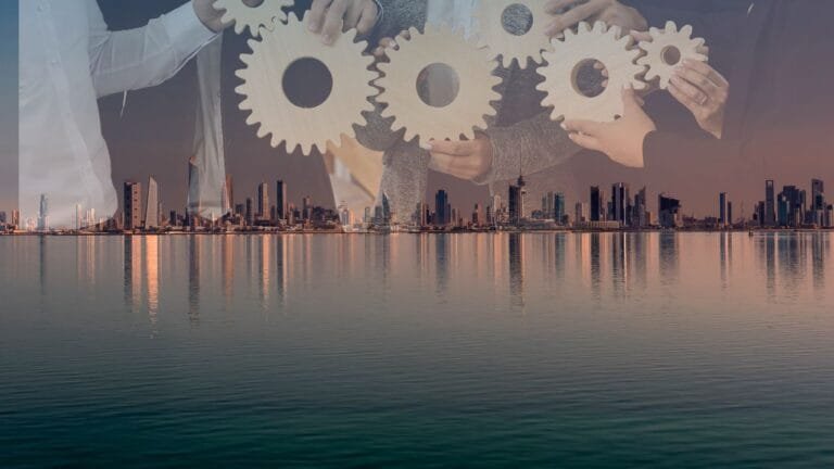 صورة مكتوب عليها أهمية اختيار شركات المقاولات في الكويت لتنفيذ مشاريع البناء السكنية والتجارية