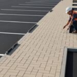 استلام اعمال الاسفلت والانترلوك للمواقف والممرات