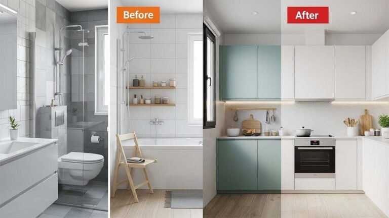 الترميم الجزئي للحمامات والمطابخ