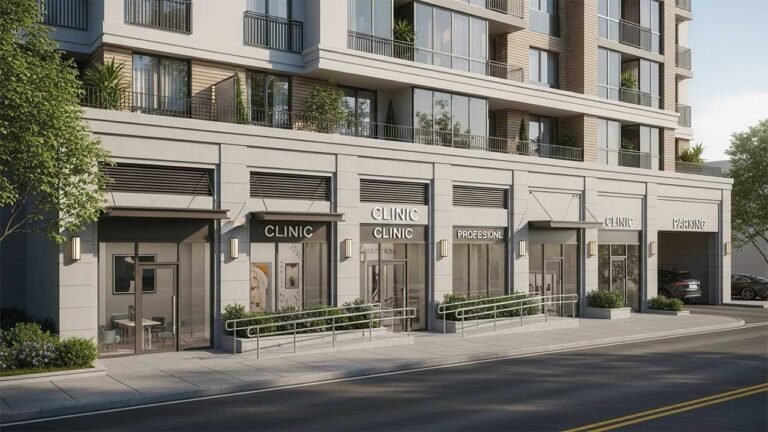 تجهيز الدور الارضي كمحلات وعيادات