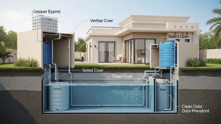 خزانات المياه العلوية والسفلية