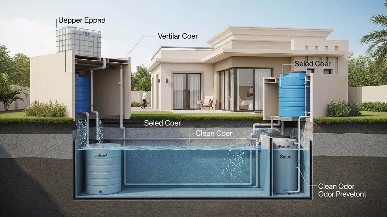 خزانات المياه العلوية والسفلية