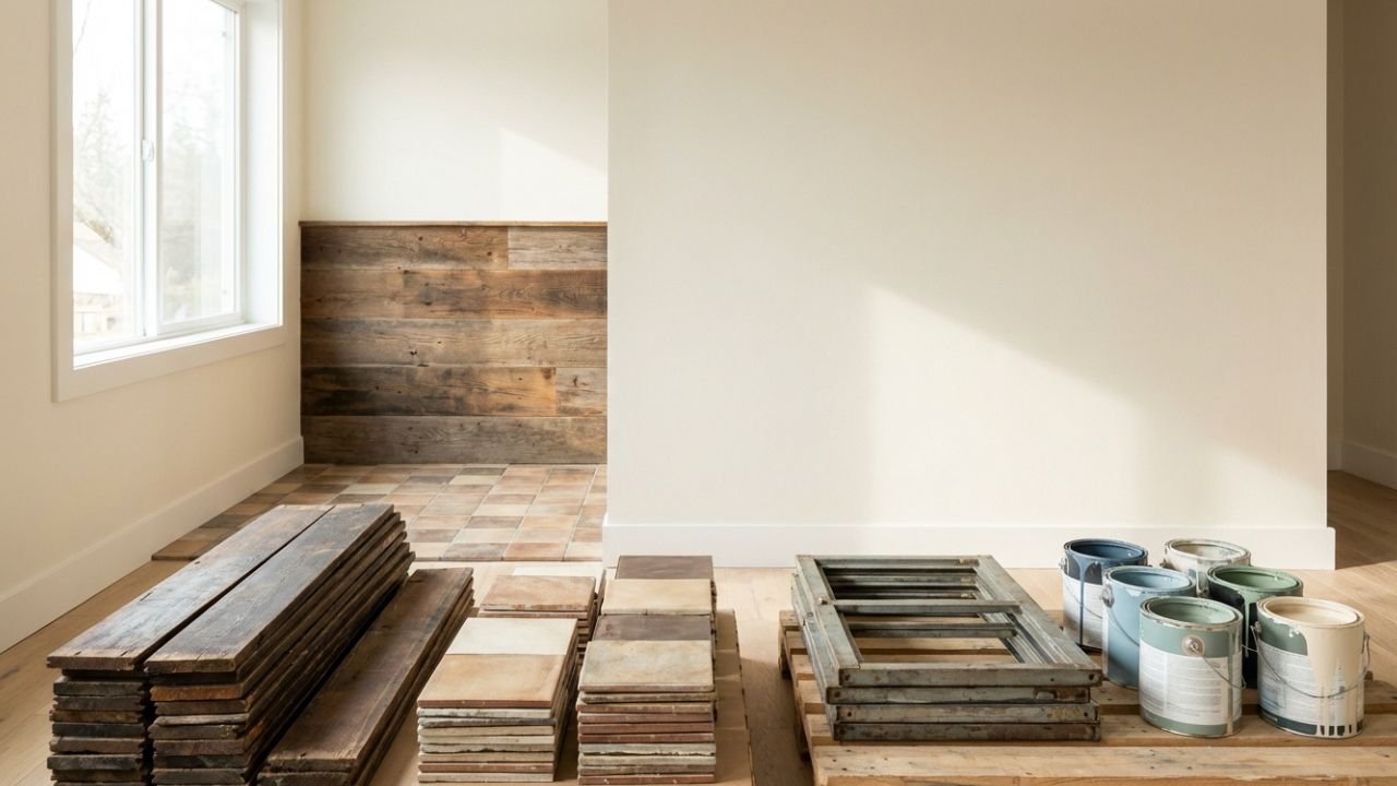 إعادة استخدام مواد التشطيب