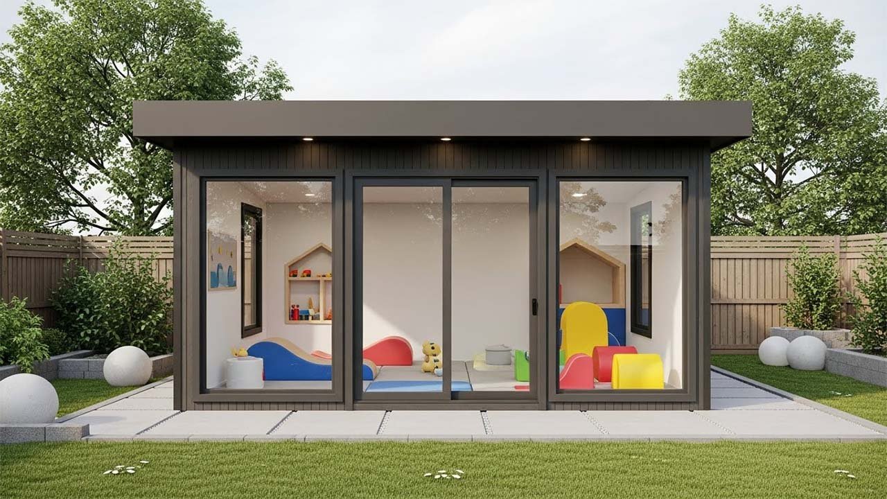 إنشاء غرفة ألعاب للأطفال في الحوش