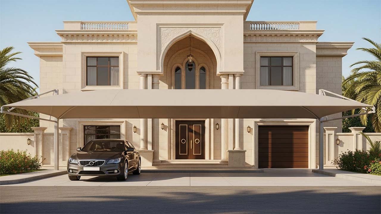 تصميم مظلات سيارات في الكويت