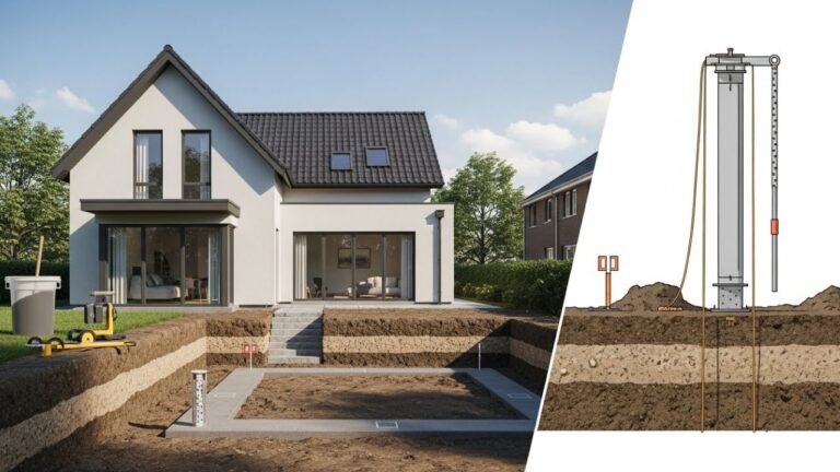 فحص التربة قبل توسعة بيت قائم