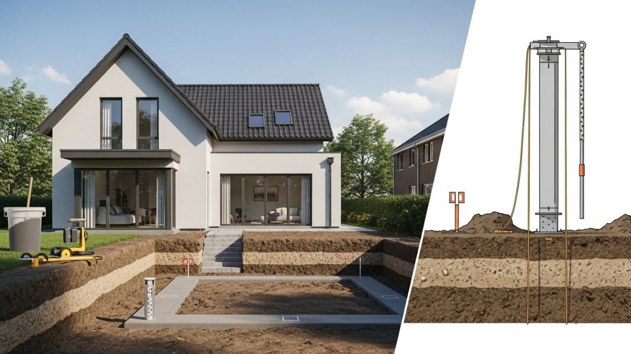 فحص التربة قبل توسعة بيت قائم