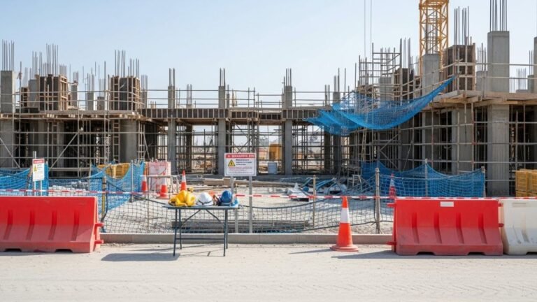 متطلبات السلامة في مواقع البناء السكنية