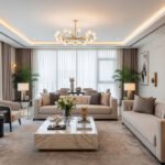 تصميم غرفة معيشة الكويت