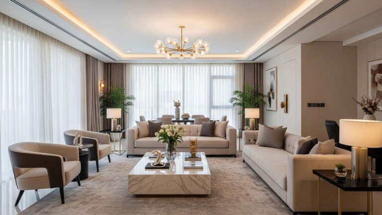 تصميم غرفة معيشة الكويت