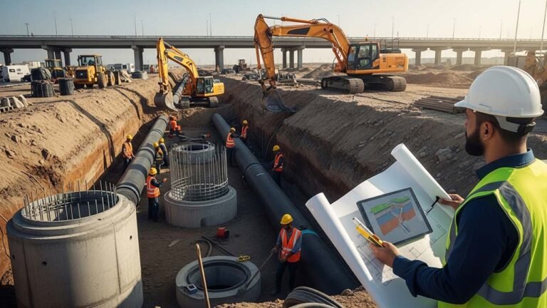 شبكات صرف صحي الكويت