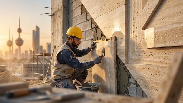 تركيب واجهات حجر طبيعي الكويت