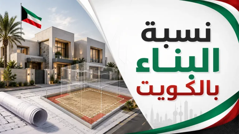 نسبة البناء في السكن الخاص بالكويت: كم متراً تبني على قسيمتك فعلاً؟